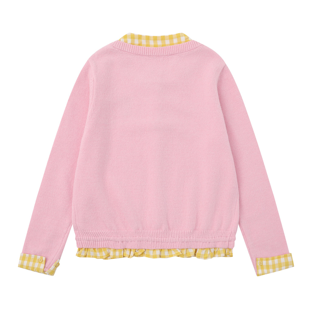 Little dog embroidered cardigan jacket