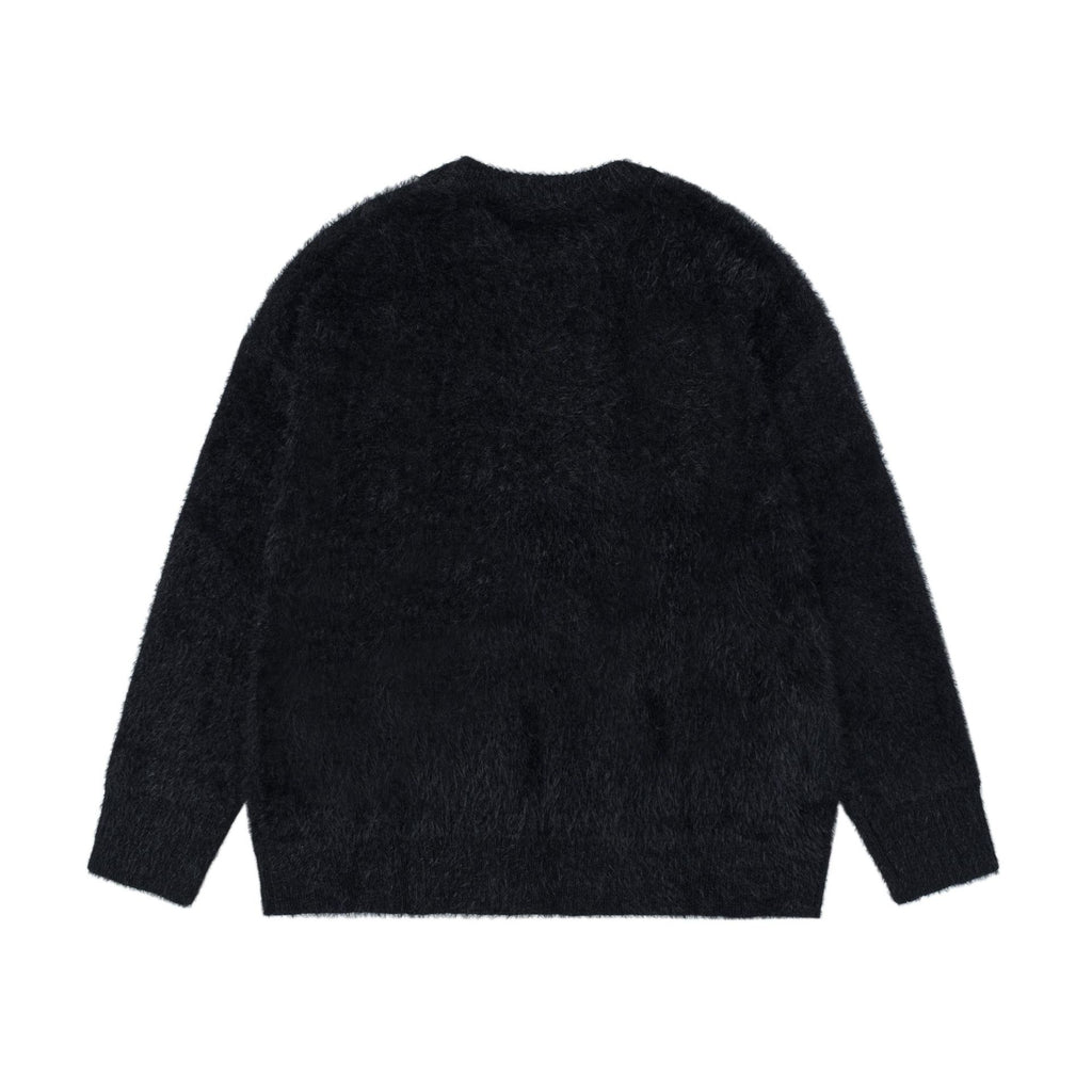 Plush cute dog jacquard sweater