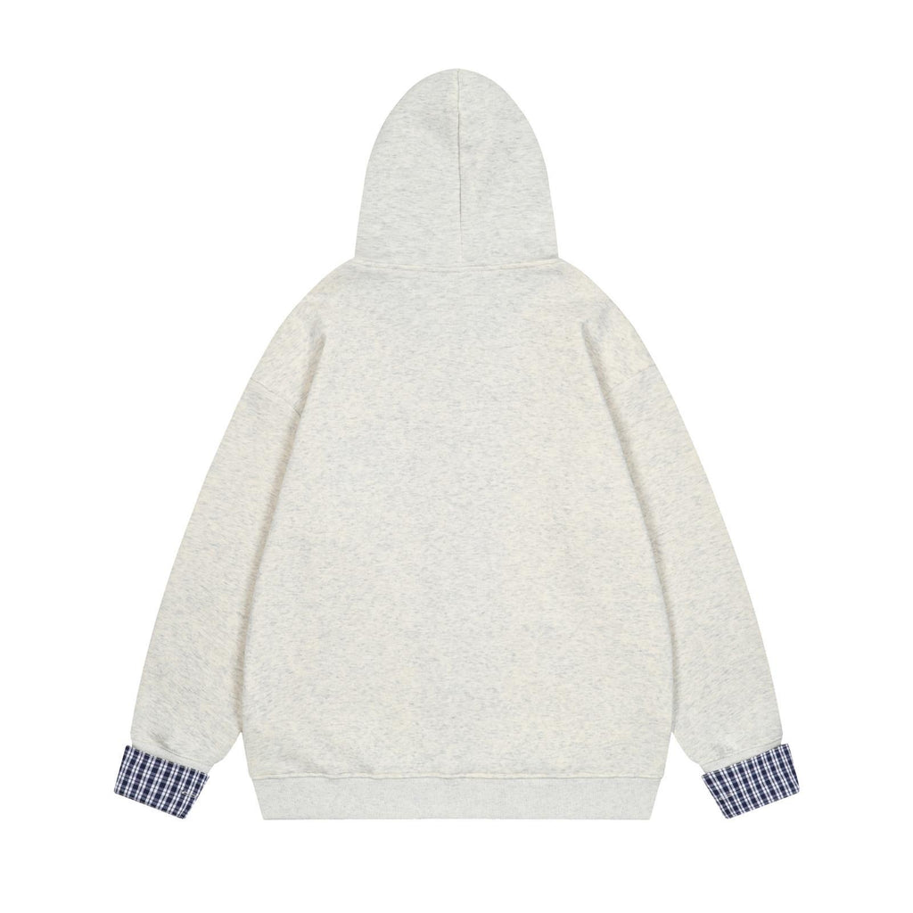 Sausage puppy embroidery fake two-piece cardigan jacket