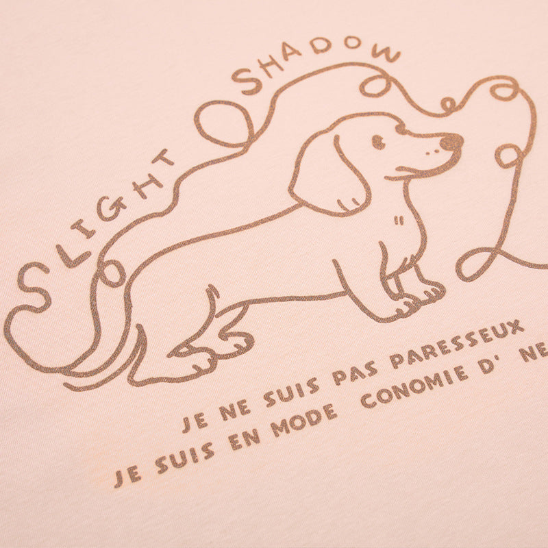 Sausage dog print short sleeved shirt