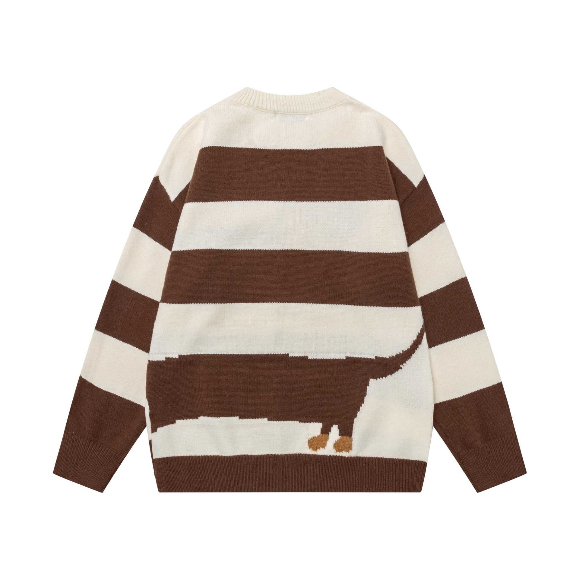 Striped Sausage Dog Sweater