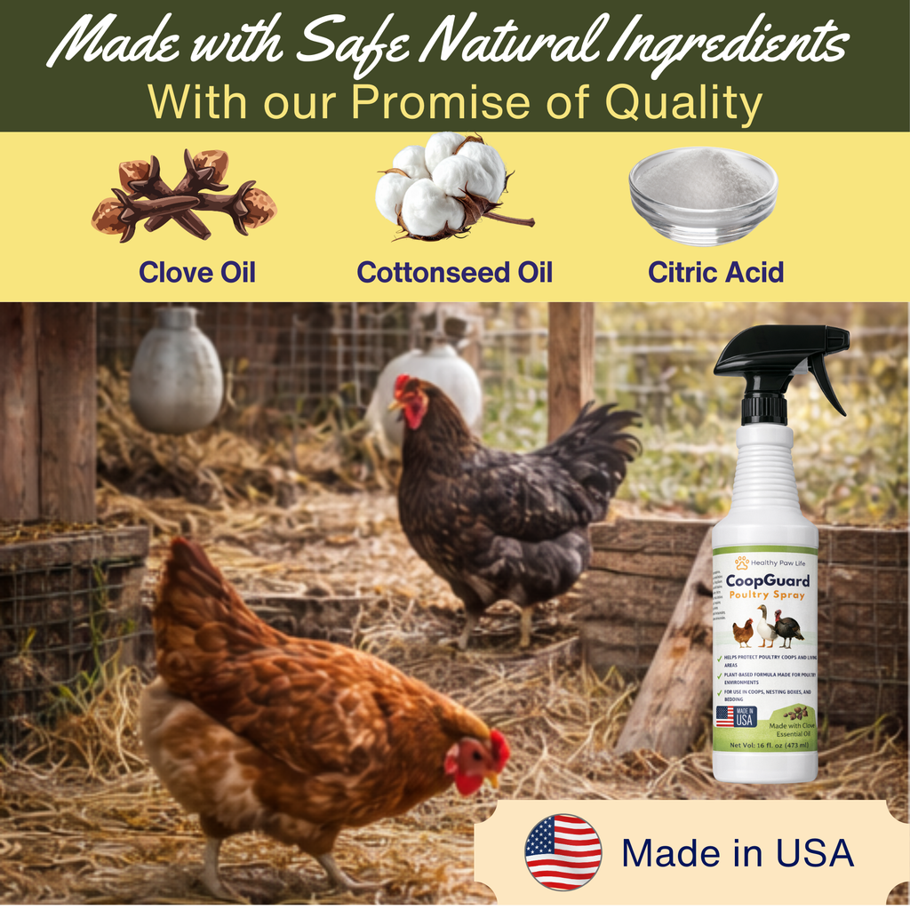 CoopGuard Poultry Spray – Plant-Based Poultry Housing Care for Coops, Nesting Boxes & Bedding – Natural Essential Oils - No Egg Withdrawl-2