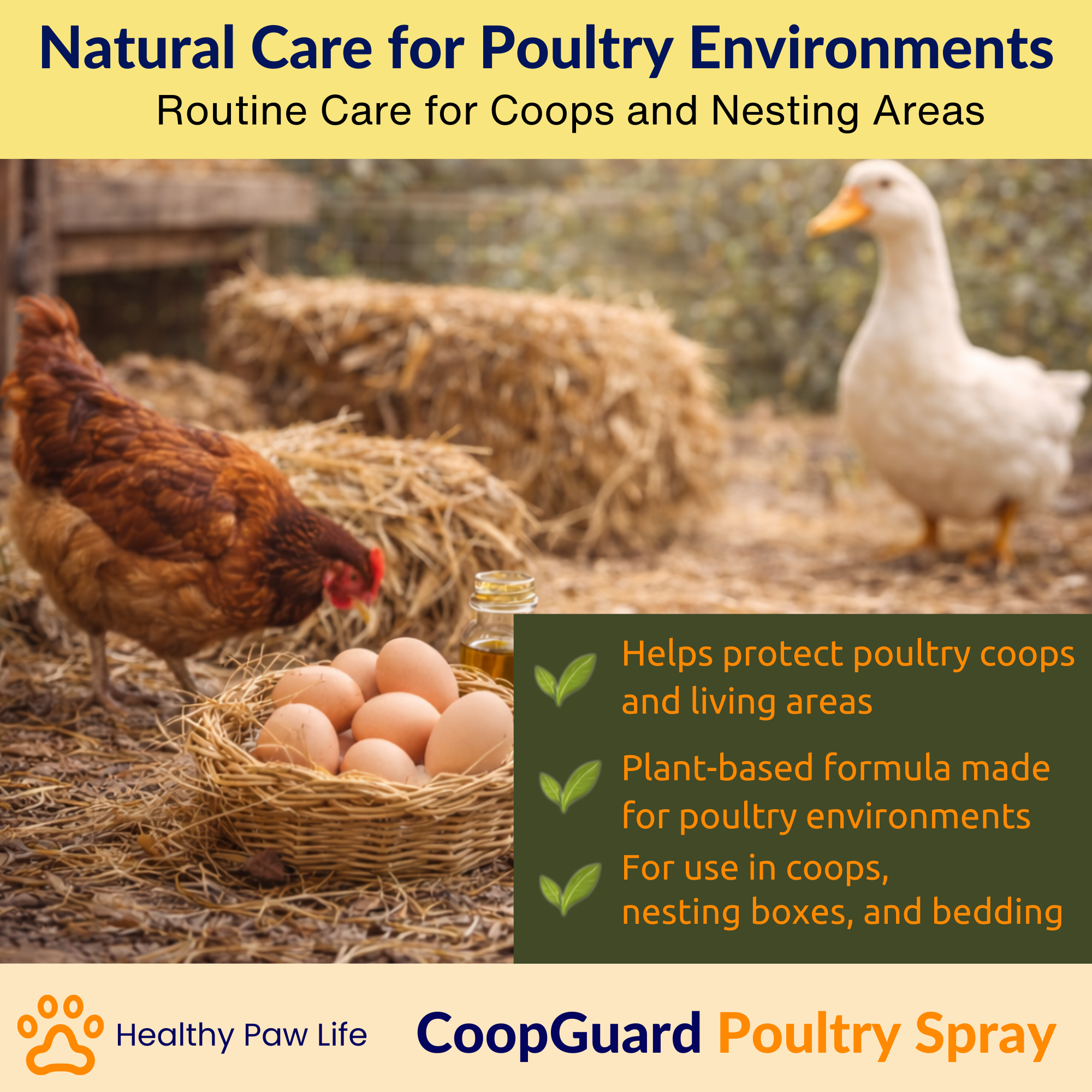 CoopGuard Poultry Spray – Plant-Based Poultry Housing Care for Coops, Nesting Boxes & Bedding – Natural Essential Oils - No Egg Withdrawl-4