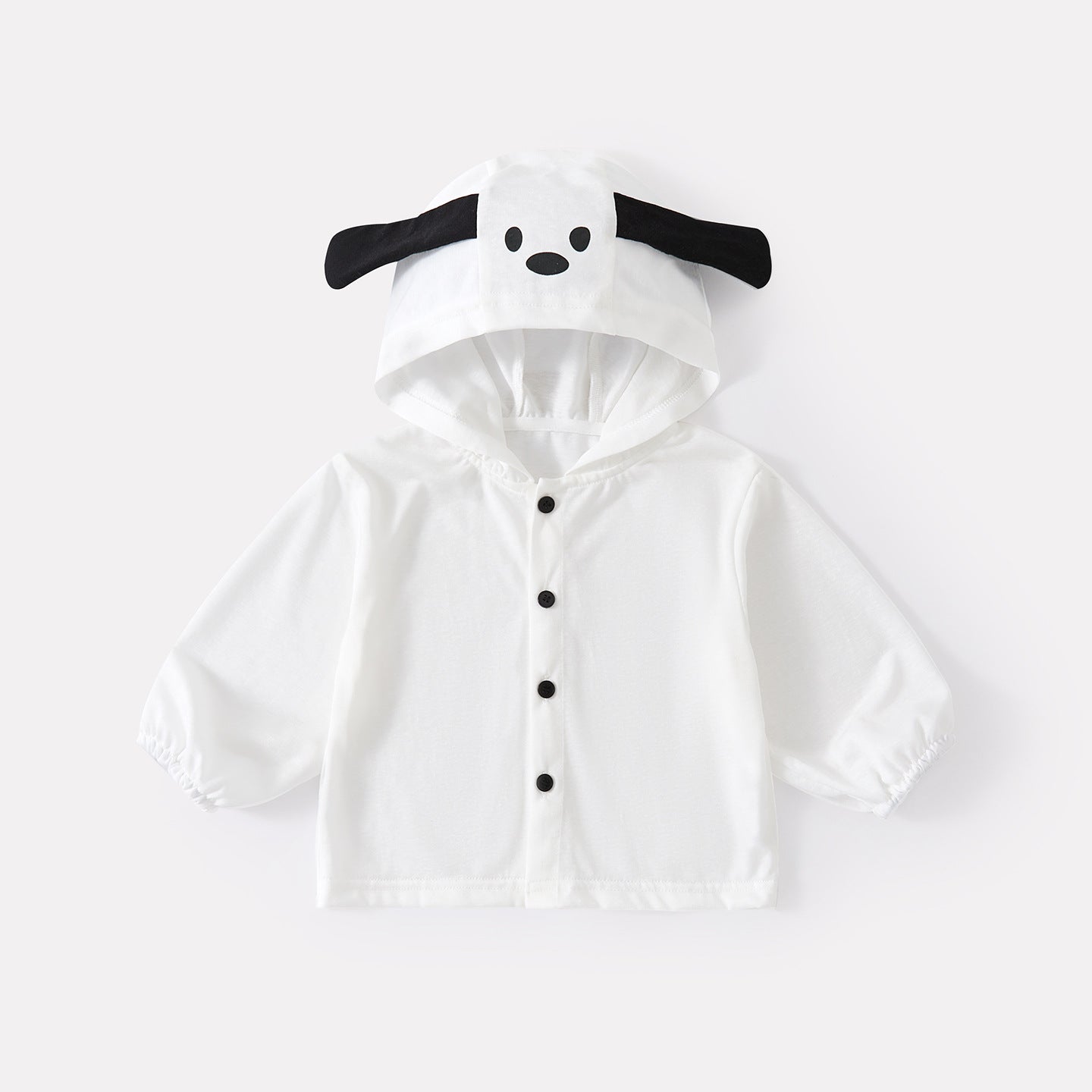 Cute Dog Themed  Outfit Set for Babies Simple Cartoon Vest and Pants 3-Piece Set