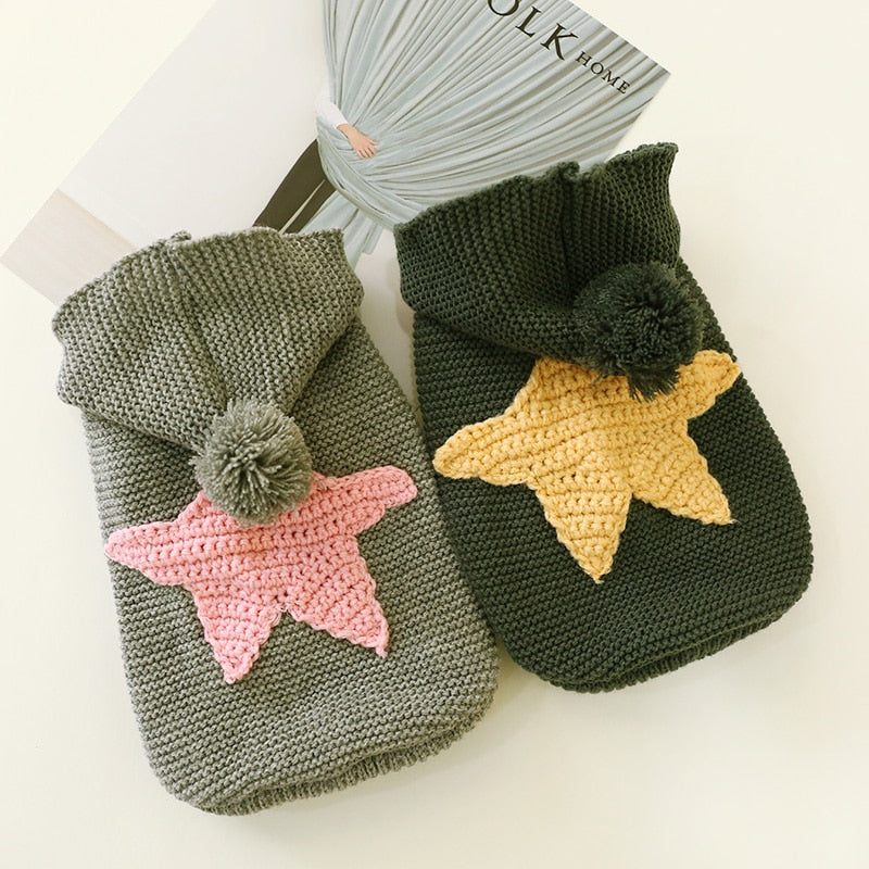 PETCIRCLE Dog Clothes Teddy Puppy Dog French Bulldog Chihuahau Clothes Dog Autumn Winter Cat Clothes Nordic Starfish Sweater