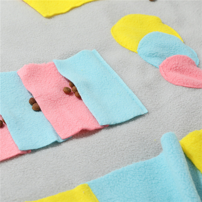 Dog Sniff Pad Sniff Pad Puzzle Dog Toy Sniff Training Blanket Slow Food Choke Prevention
