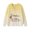 Little dog flower embroidered sweater