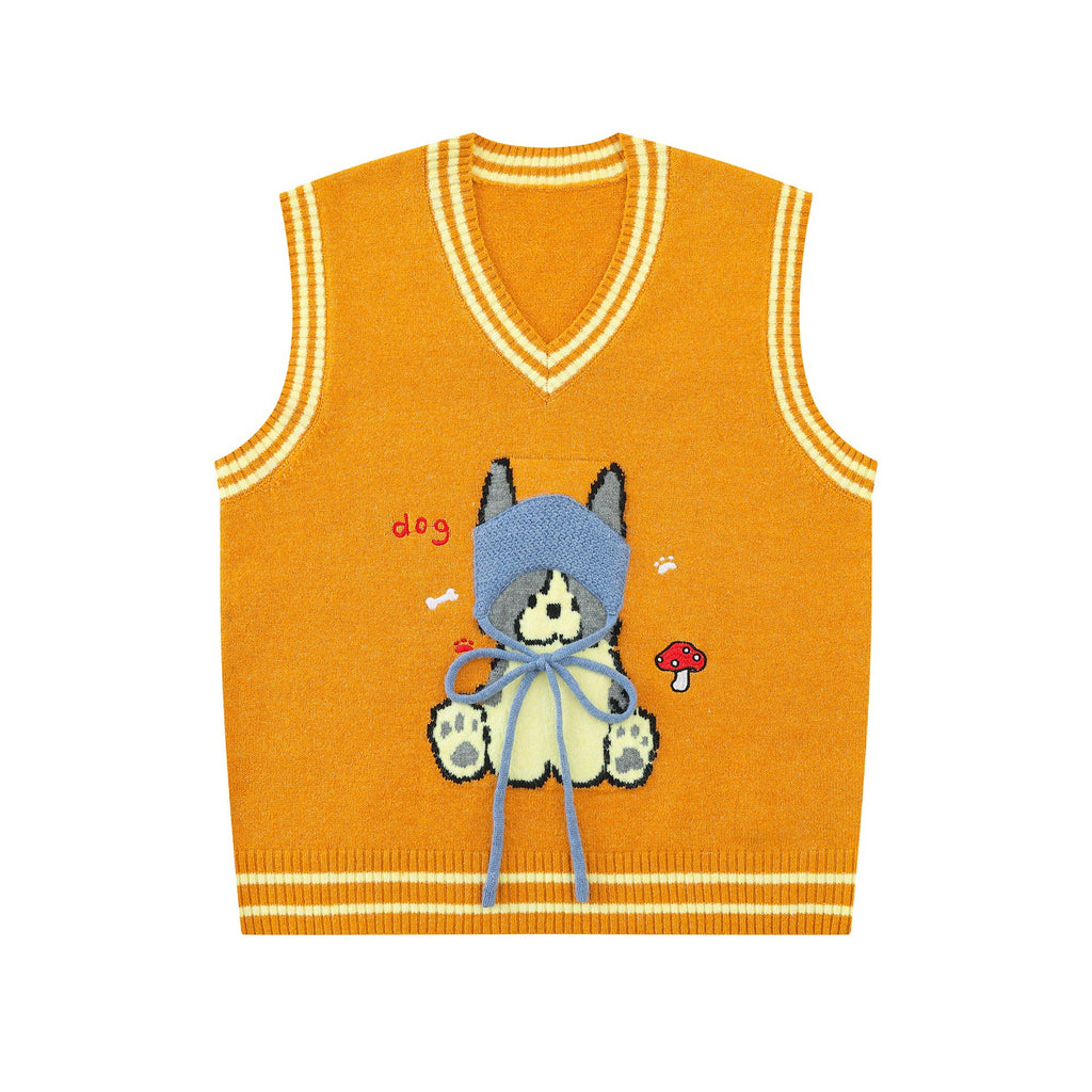 Dog patch sweater
