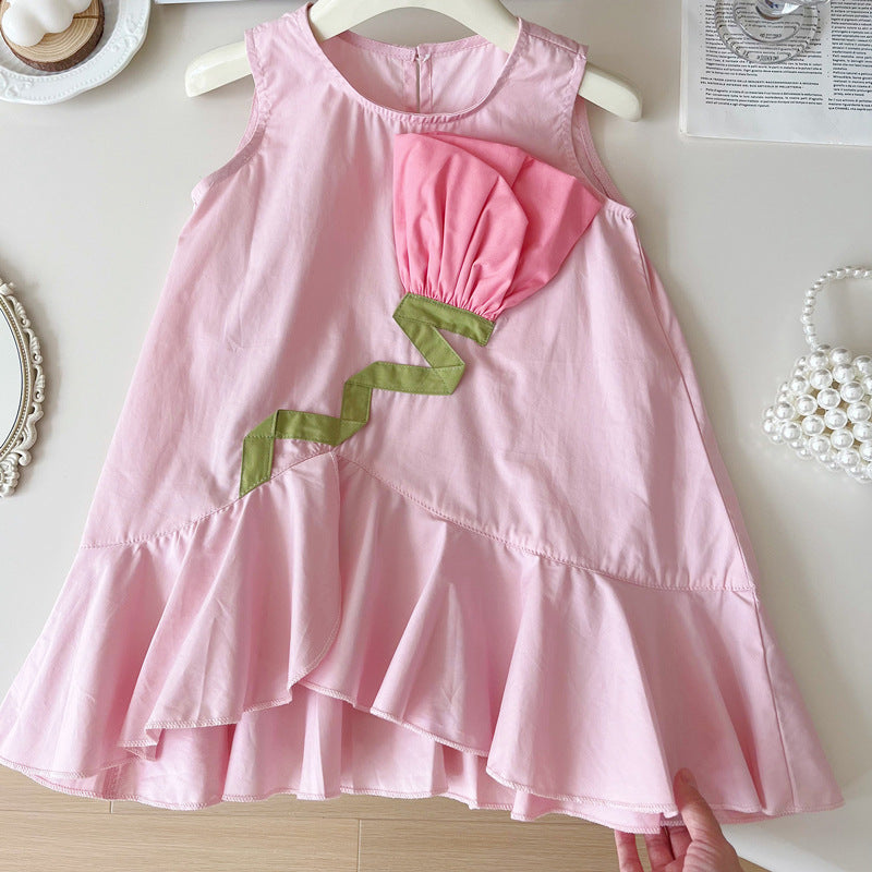 Cute Sleeveless Dress for Girls