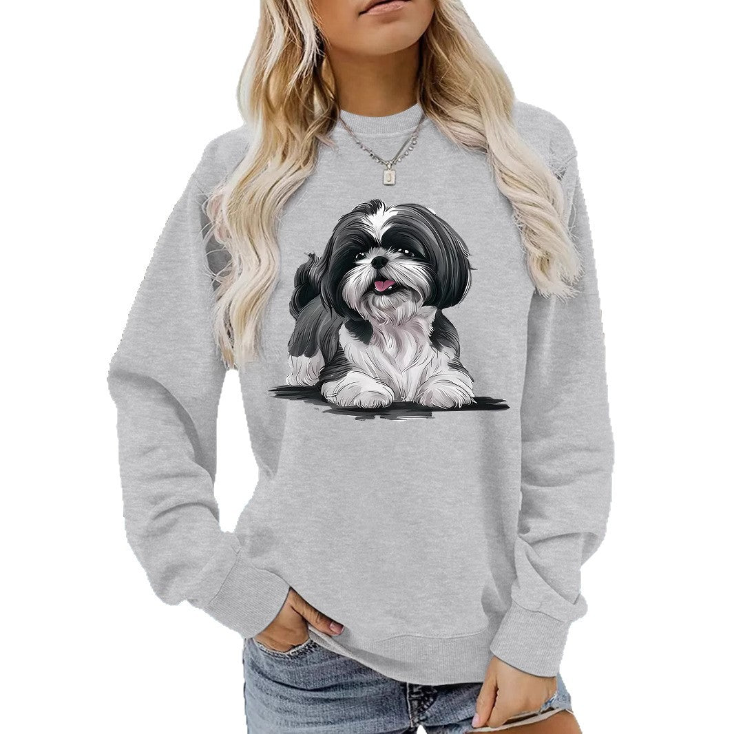 Xishi Dog Printed Hoodie