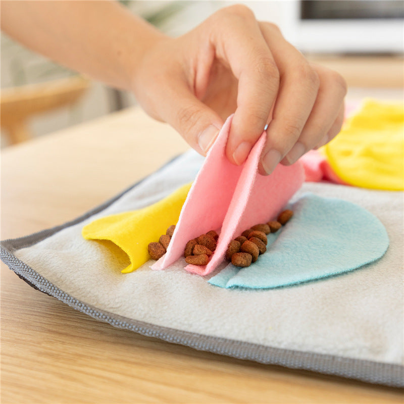 Dog Sniff Pad Sniff Pad Puzzle Dog Toy Sniff Training Blanket Slow Food Choke Prevention