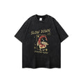 Cartoon Dog Printed Short Sleeve T-shirt