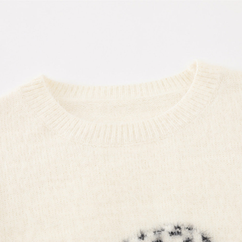 Dog loose round neck sweater