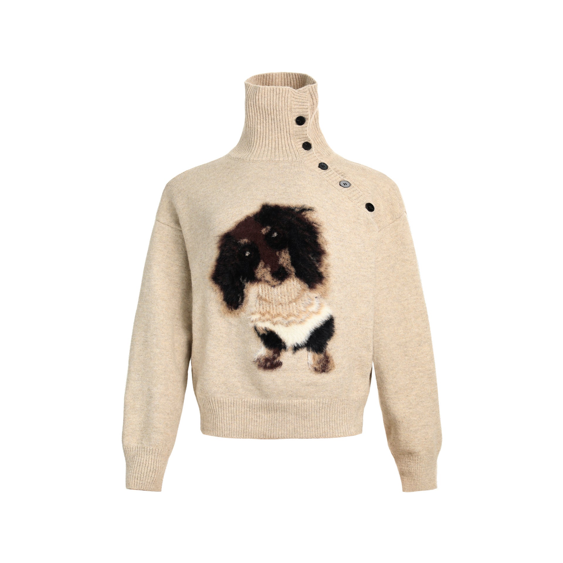 Jacquard women's sausage dog sweater top