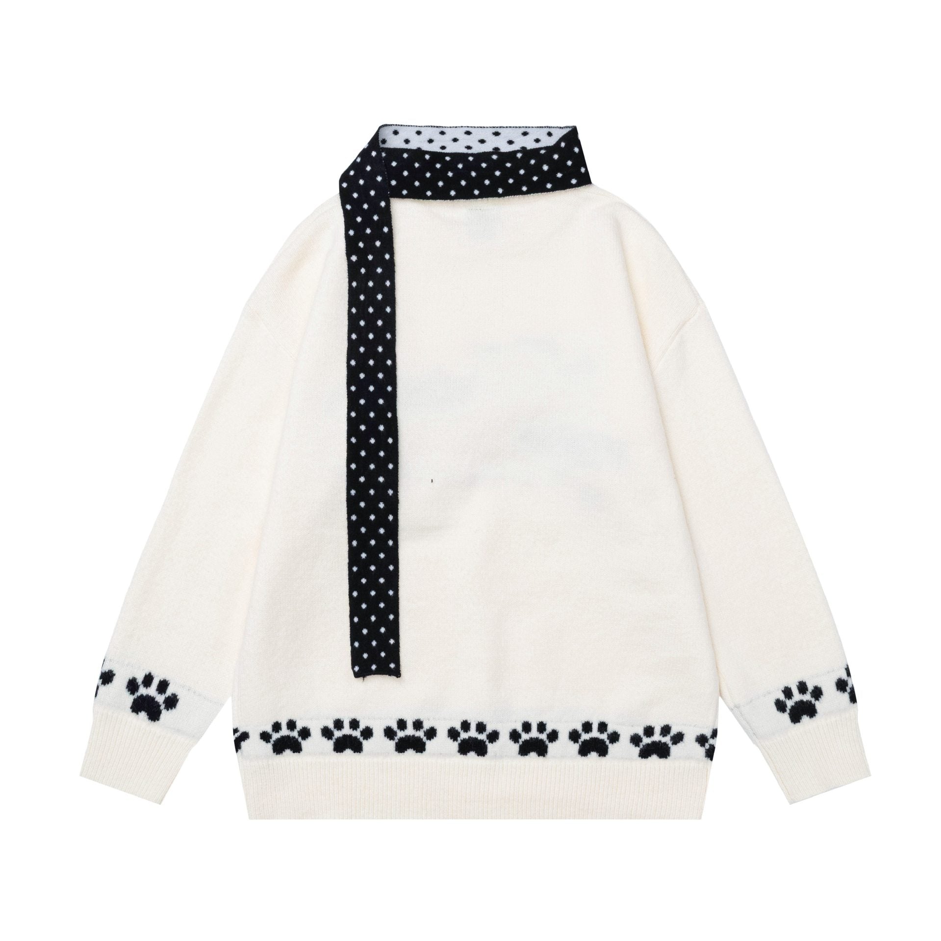 Scarf Running Dog Sweater