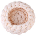 Braided Dog Bed Warming Dog House Soft Pet Nest Kennel Dog Baskets Indoor Sleeping Bag Cat Cage Puppy Cave Bed Sofa Plus Size
