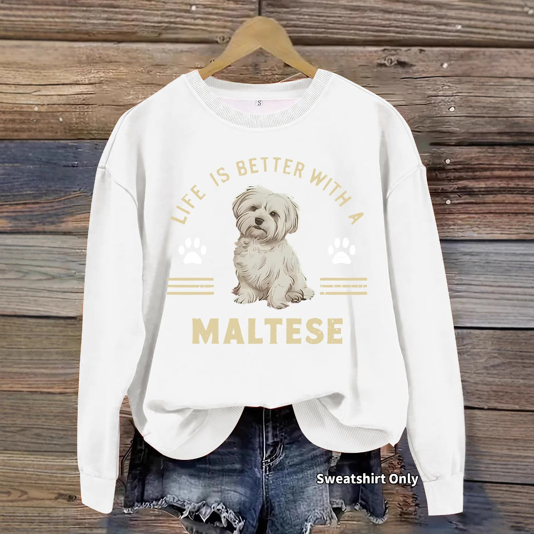 Marzis dog print hoodie