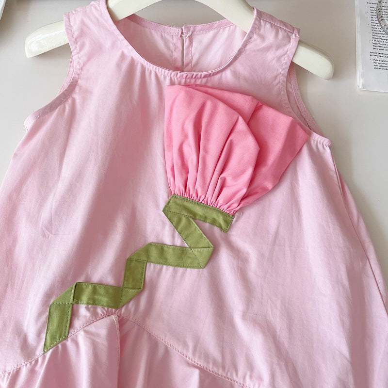 Cute Sleeveless Dress for Girls