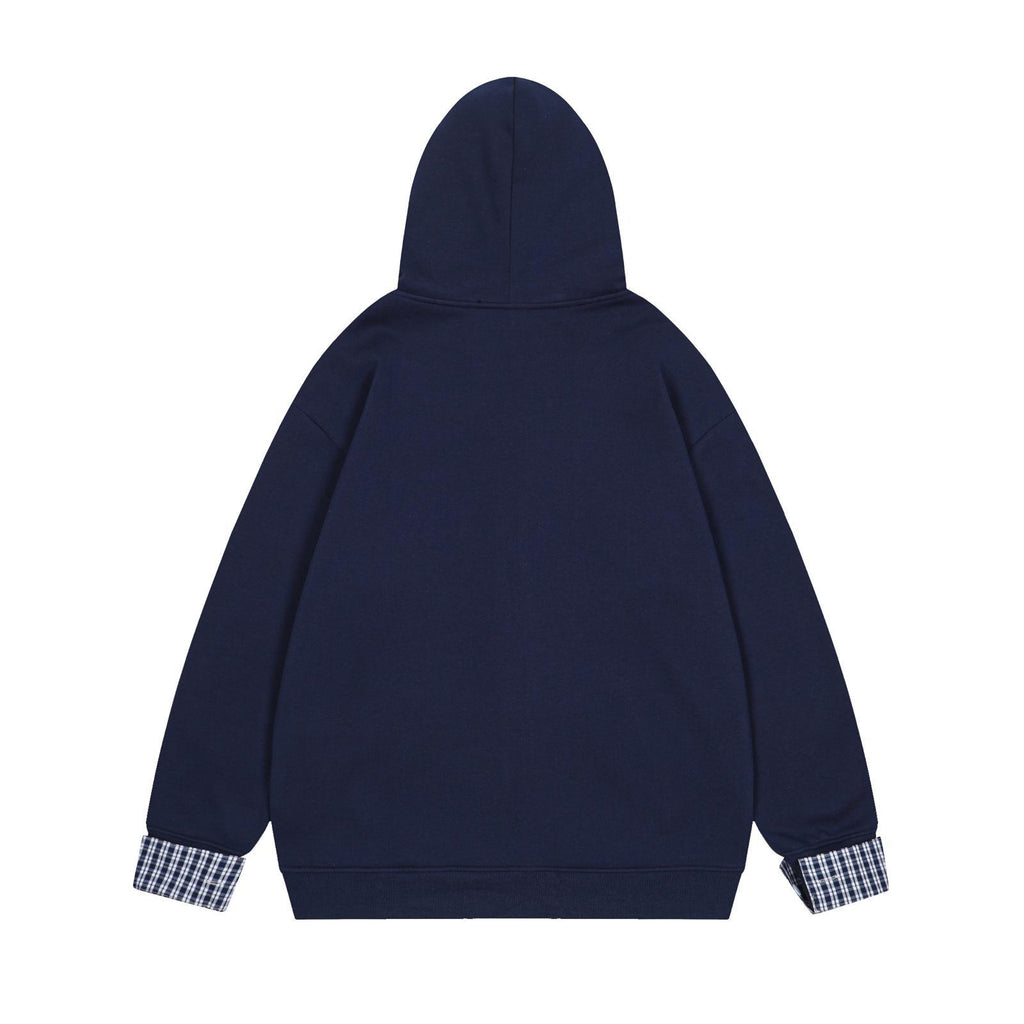 Sausage puppy embroidery fake two-piece cardigan jacket