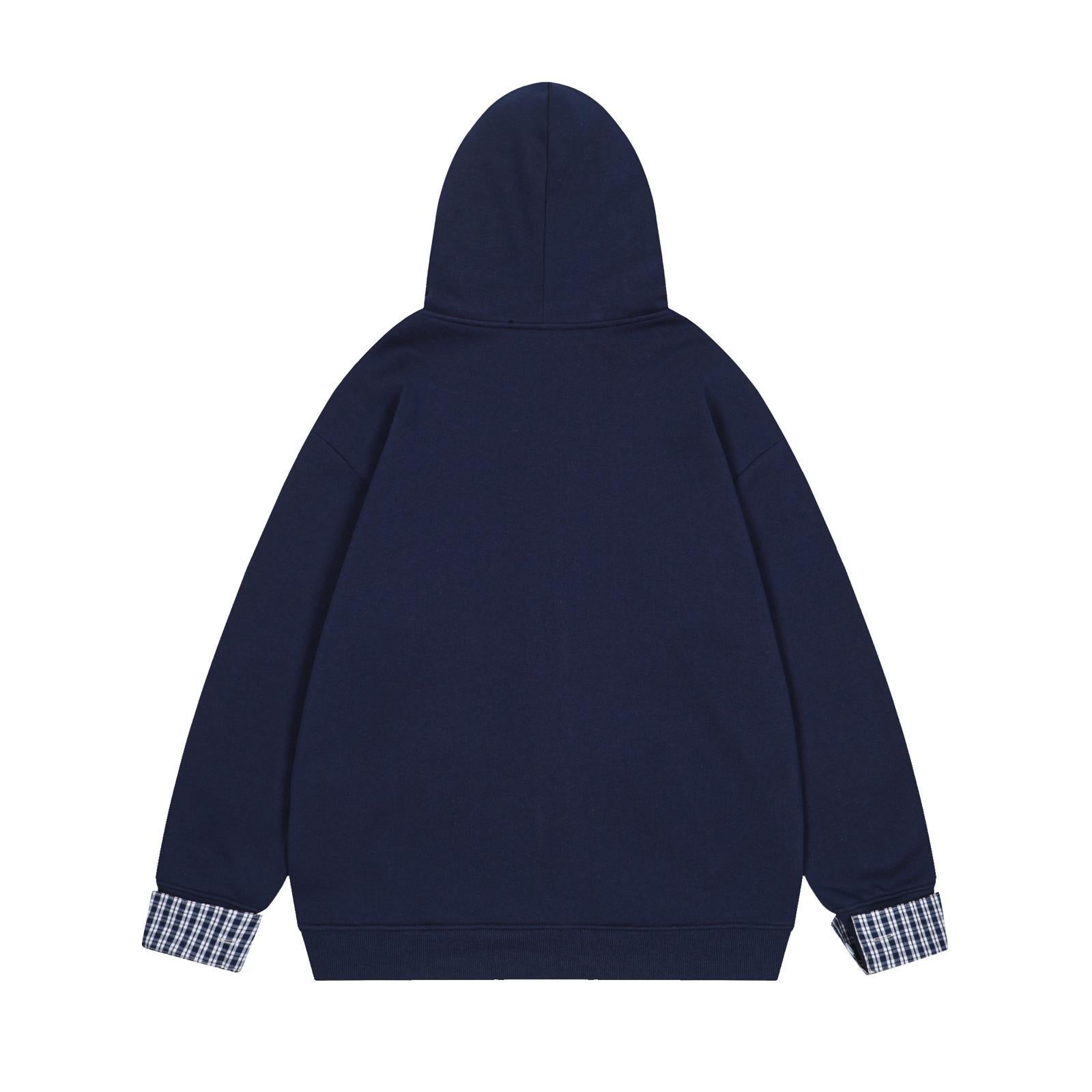 Sausage puppy embroidery fake two-piece cardigan jacket