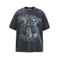 Animal Three Dog Printed Short Sleeve