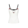 Sausage dog polka dot camisole vest for women