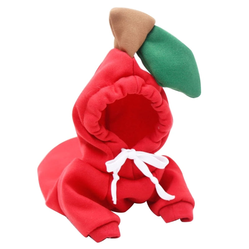 Dog Winter Warm Clothes Cute Plush Coat Hoodies for bulldog Pet Costume Jacket