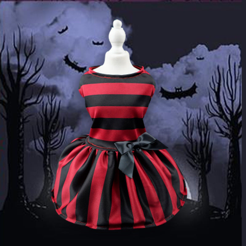 Pet Clothes Halloween Factory Drop Shipping Dress for Small Dogs, Cute Clown Wizard Printed Design