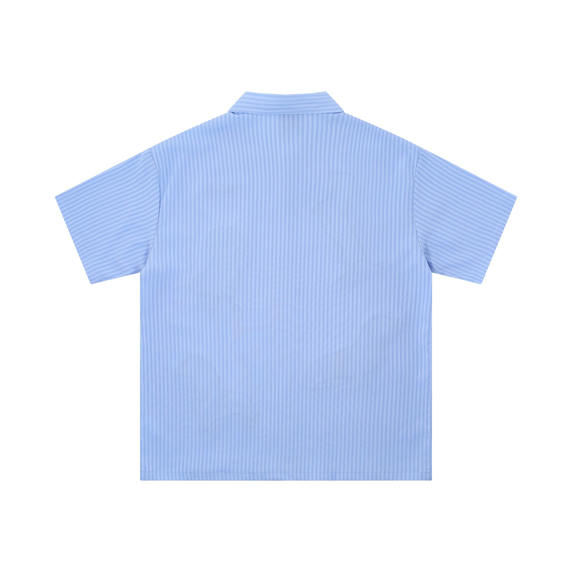 Posture dog print short sleeved shirt