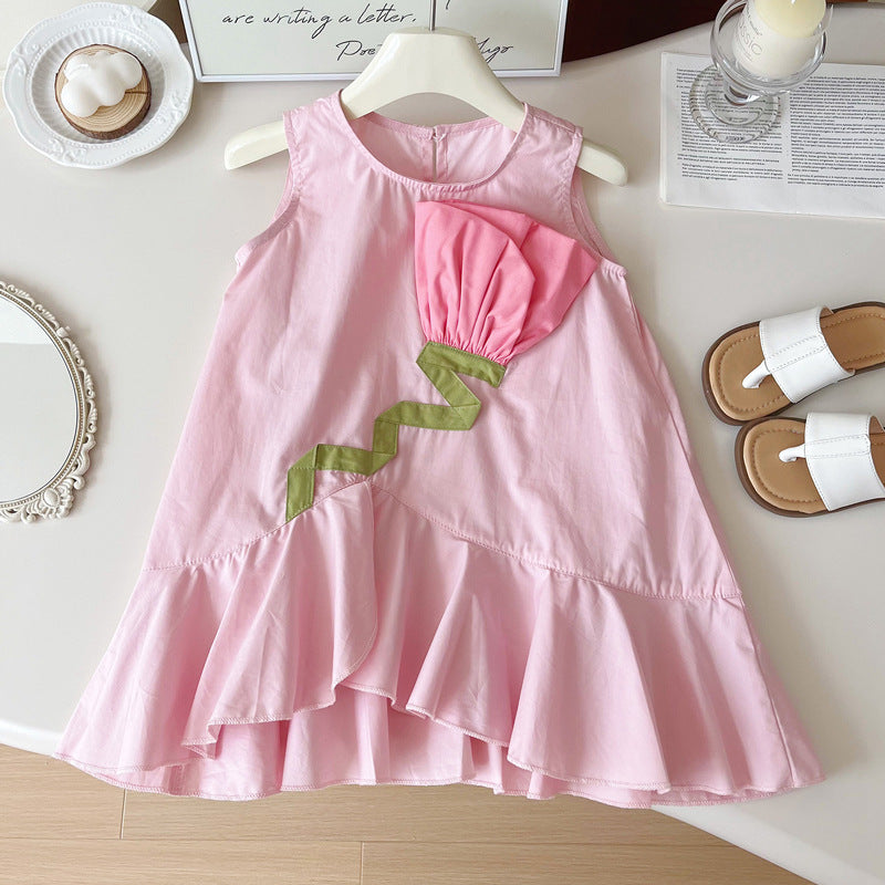 Cute Sleeveless Dress for Girls