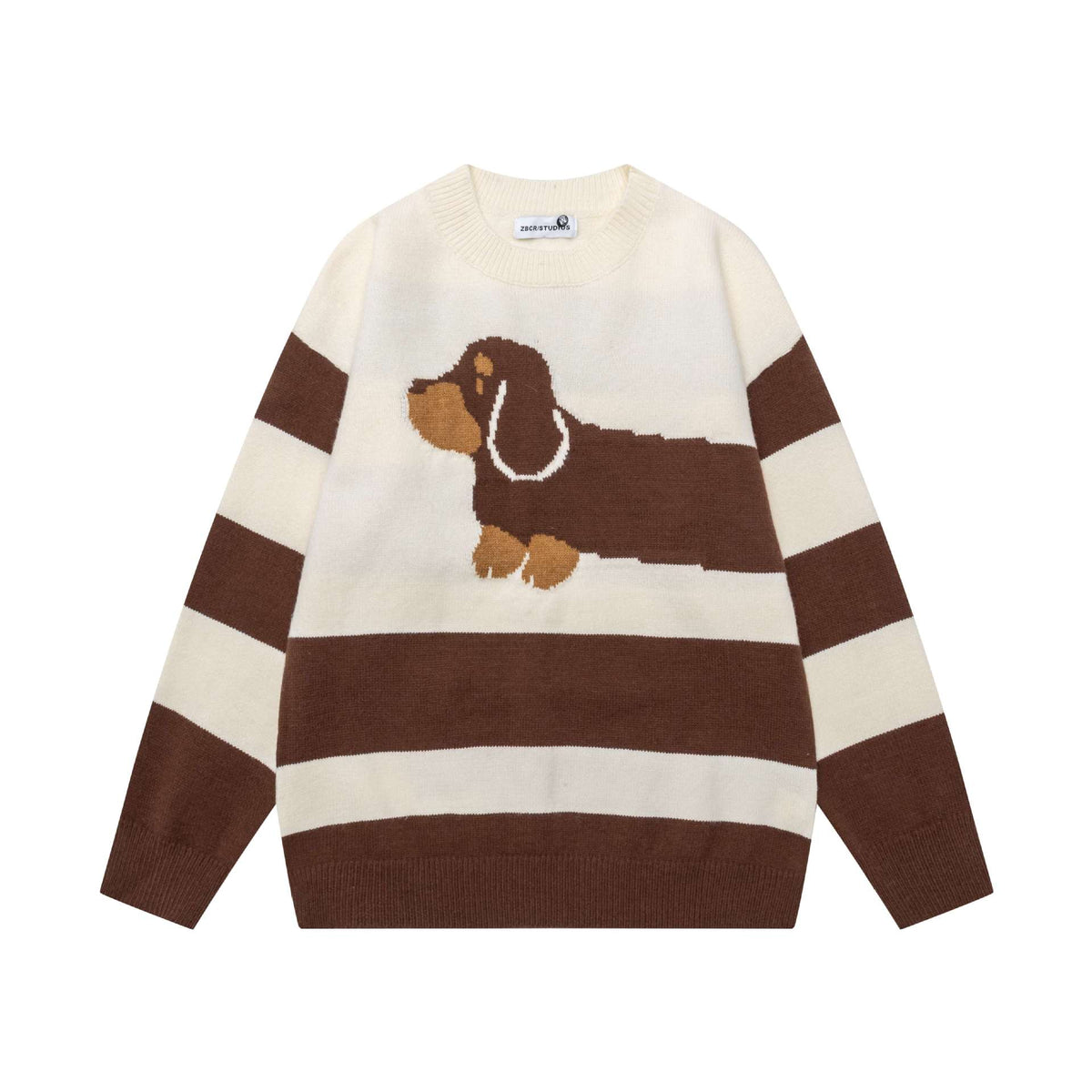 Striped Sausage Dog Sweater
