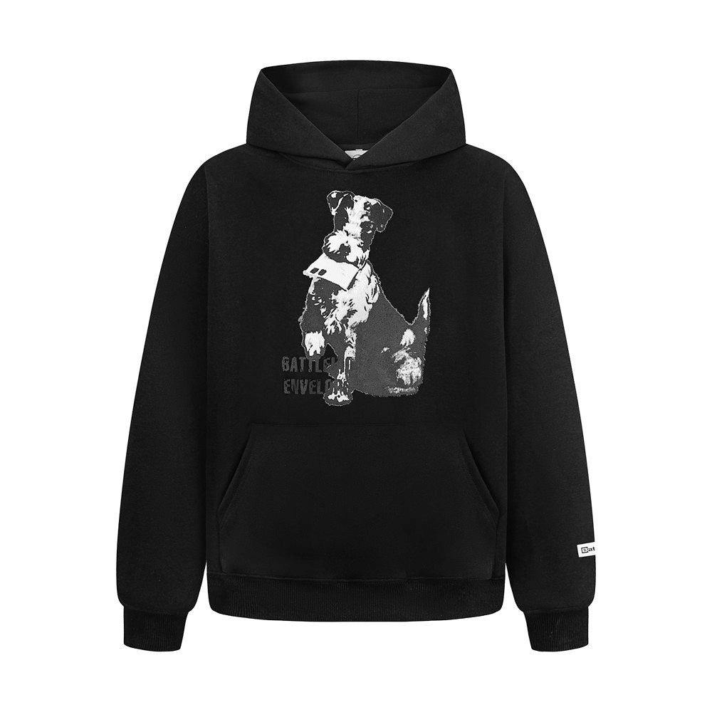 Animal Dog Printed Hoodie