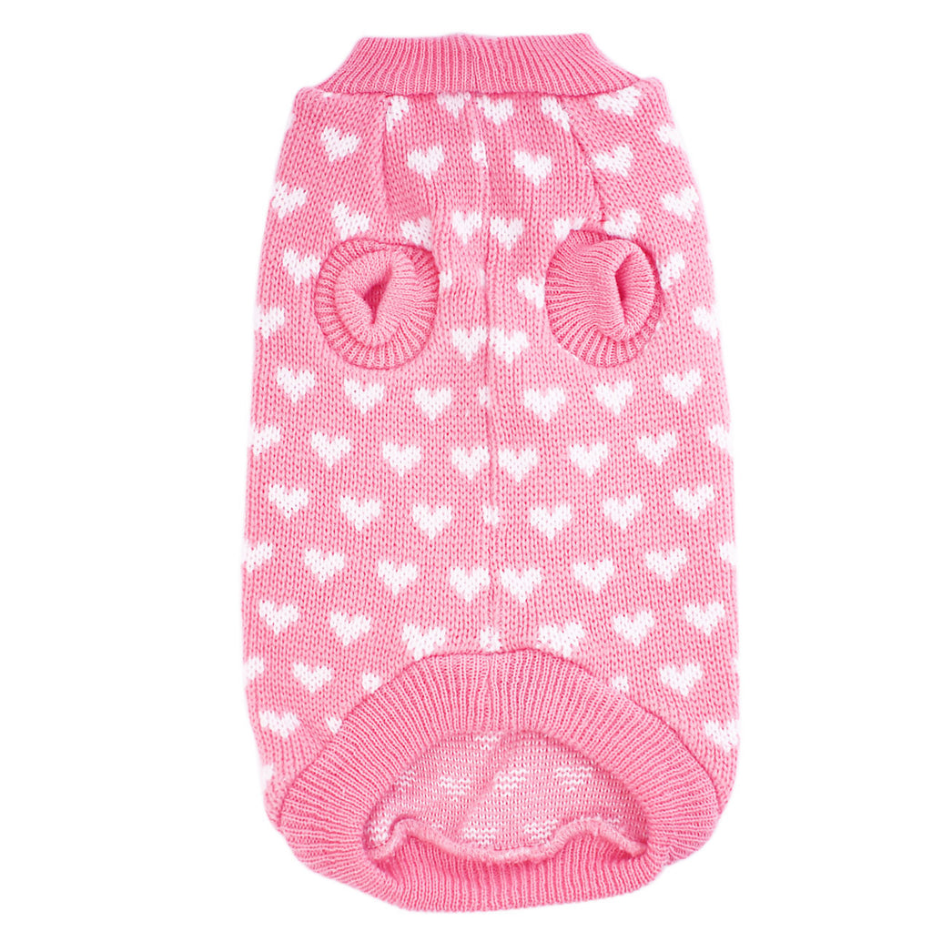 Autumn And Winter New High Quality Pet Sweater Cute Heart Pattern Dog Clothes Pet Supplies