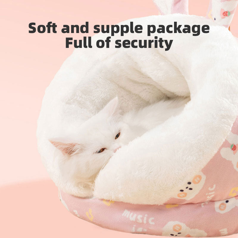Pet Supplies Cat Warm In Winter Semi Closed All Season Universal Slippers Cat and Dog Bed