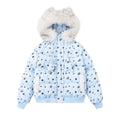 Cute ears full of dog claws star shaped fur collar cotton jacket