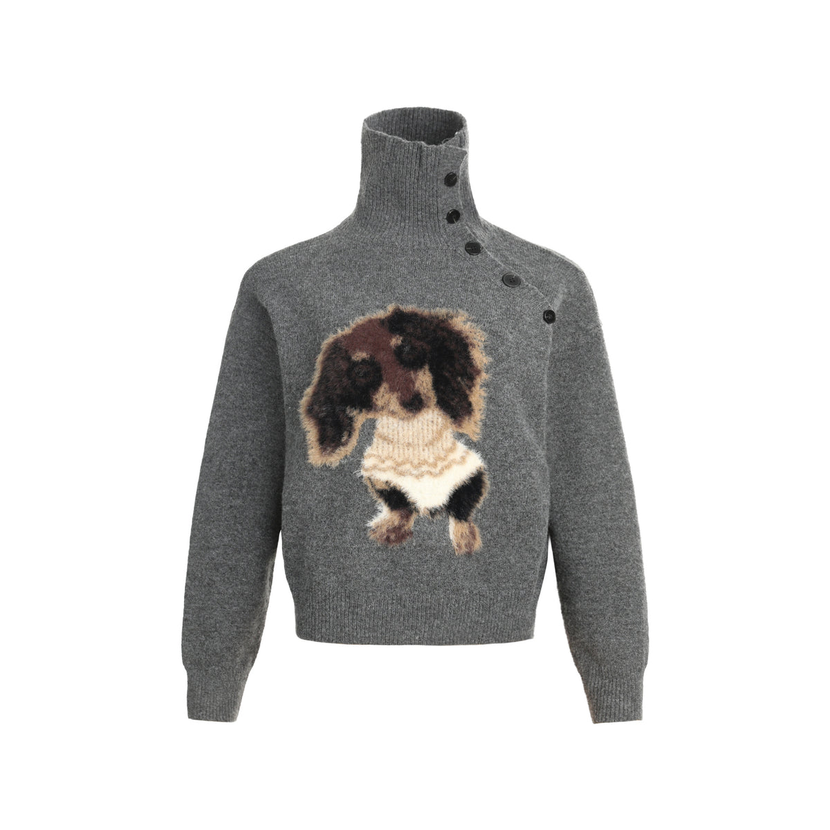 Jacquard women's sausage dog sweater top