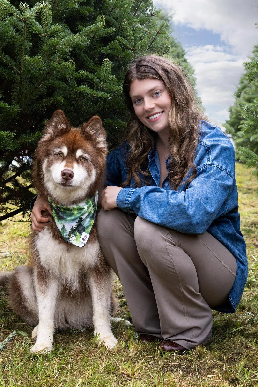 Evergreen Explorer Dog Bandana & Matching Keychain-4