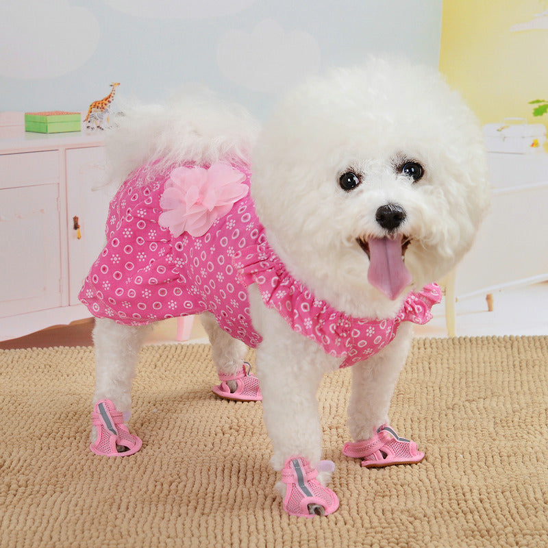 Summer Thin Spring And Summer Clothes Puppy Dog Lace Princess Skirt Teddy Bear Spring Clothes Small Dog Pet Clothing