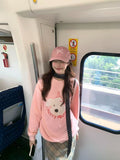 Cute Dog Print Youthful Casual Loose Hoodie for Women