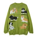 Different dog jacquard sweaters