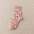 New Cute Cartoon Dog Middle Tube Socks Japanese Ins Creative Female Sokken Shiba Inu Dalmatian Malzis Teddy Pomeranian socks