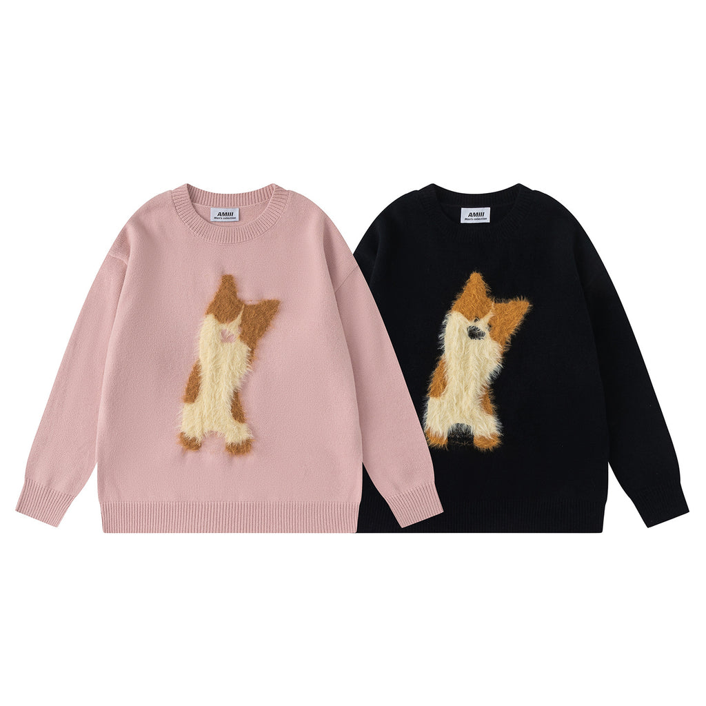 Plush dog sweater