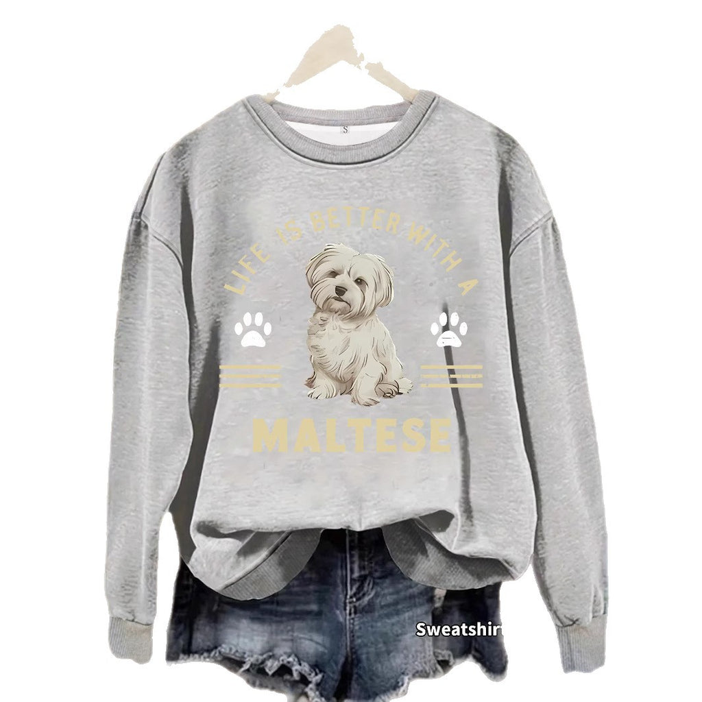 Marzis dog print hoodie
