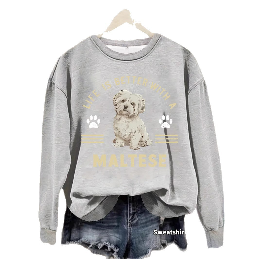 Marzis dog print hoodie