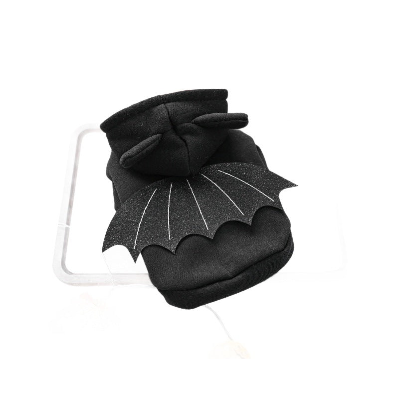 Cute Pet Clothing for Dogs and Cats, Halloween Funny Bat Hoodie, Small Dog Clothes