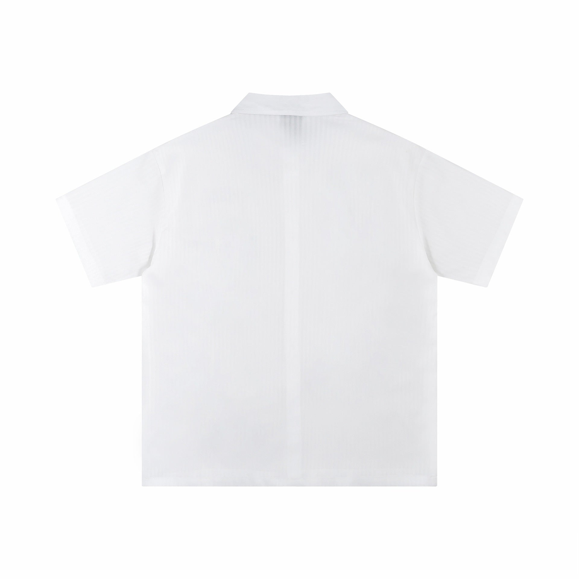 Posture dog print short sleeved shirt