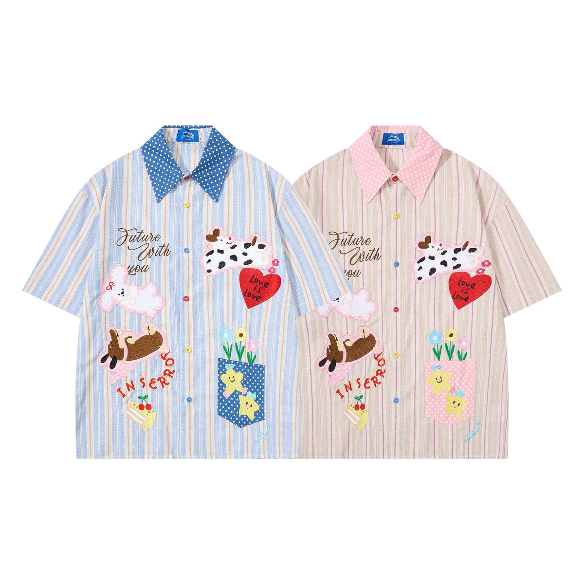 Sweetheart Sausage Dog Embroidered Short Sleeve