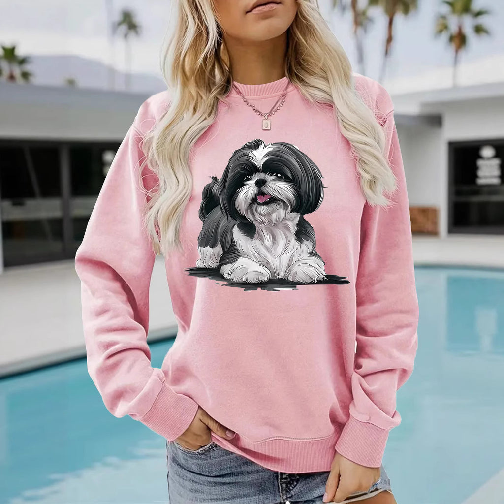 Xishi Dog Printed Hoodie