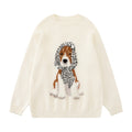Dog loose round neck sweater