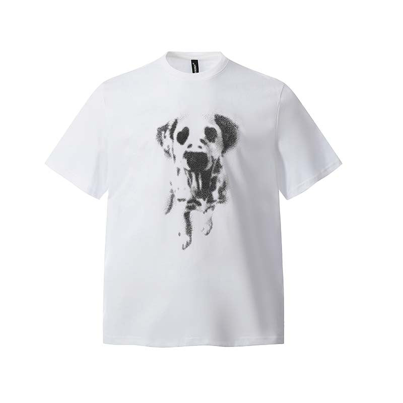 Animal Dog Printed Short sleeved T-shirt